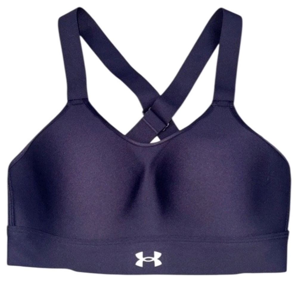 Under Armour Sports Bra Purple Crossback High Support Activewear Sports Bra 2X